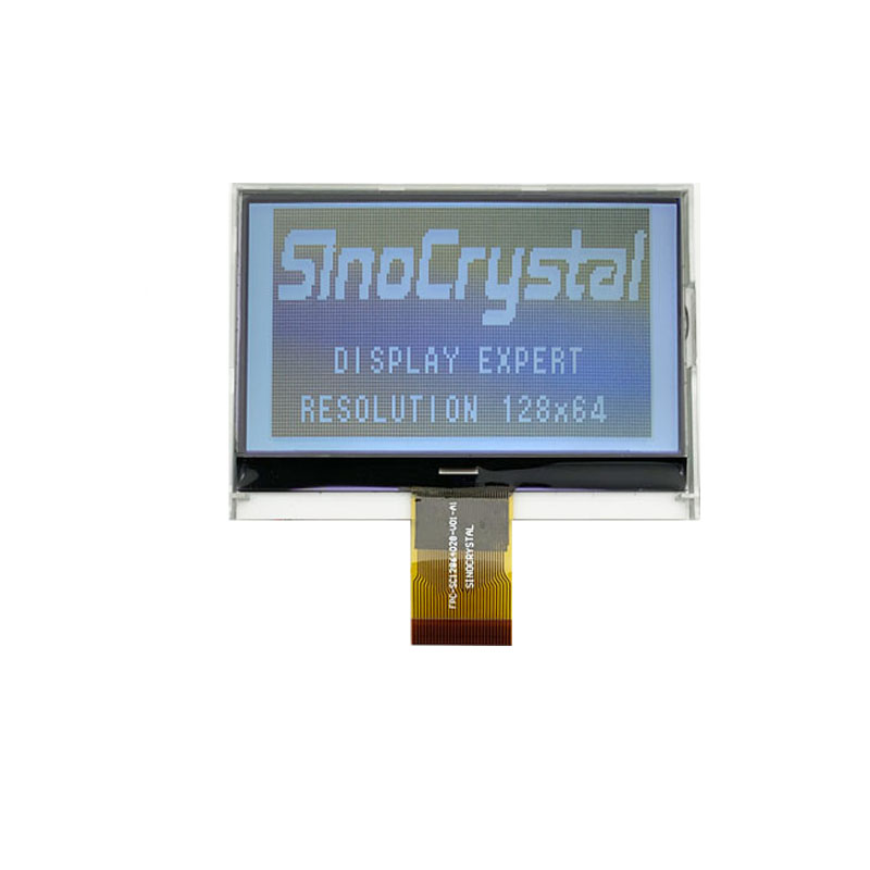 12864 FSTN单色图形LCD，COG型，ST7565R IC，30 PIN